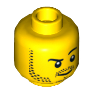 Lego hlava, žlutá (4657964, 6030250)